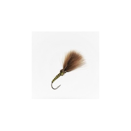 Bright yellow cdc shuttlecock straight hook