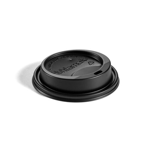 Sipper Lid - Durable Paper Material, Various Sizes, Black Color | Printed Pattern Design, Spill And Leak Resistant For Industrial Use