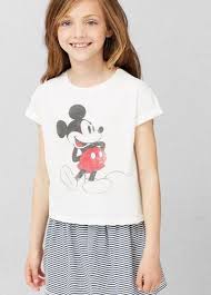 Kids Girls Round Neck T-shirt