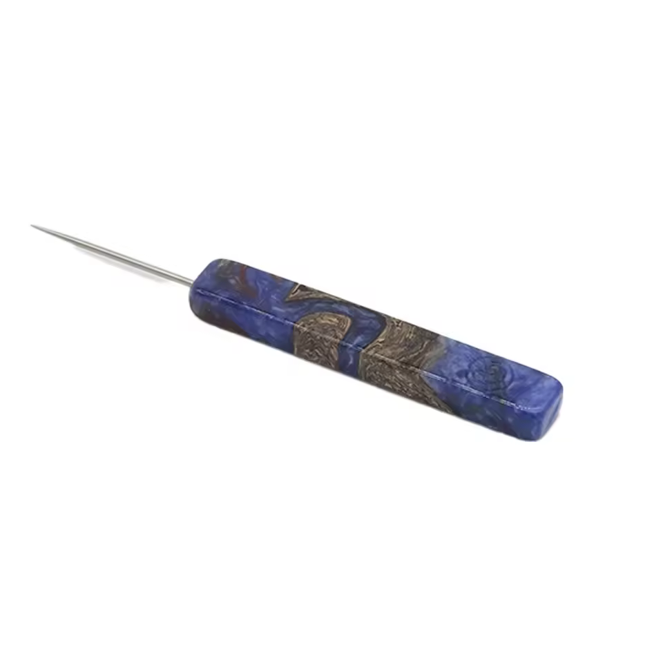 Latest Modern Resin Stainless Steel Shisha Accessories Hookah Wooden Foil Hole Puncher with Mirror Technique for Chicha Use
