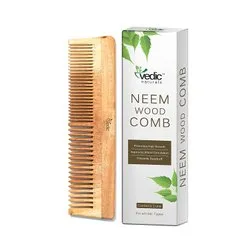 Brown Natural Neem Wooden Comb, For Household