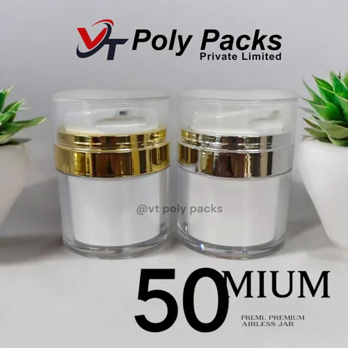 Airless Cosmetic Jar For Cosmetics Use