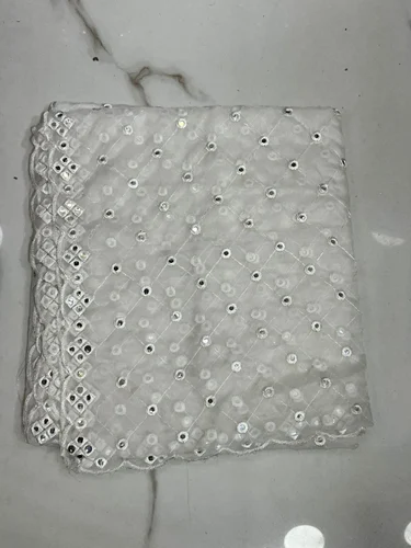 Organza Mirror Work Dupatta