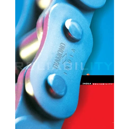 Duplex Ansi Standard Diamond Roller Chain - Color: Silver