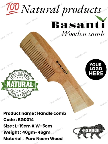 Neem Wood Handle Comb