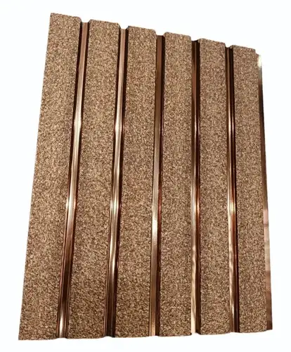 Metallic WPC Louvers Panel