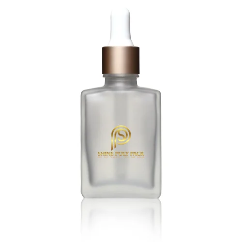 30ml Square Glass Clear Bottle