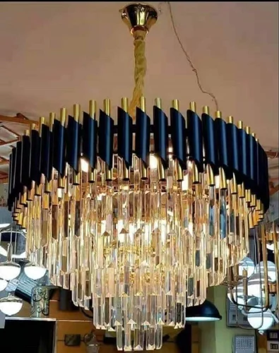 Round Metal Hanging Chandelier