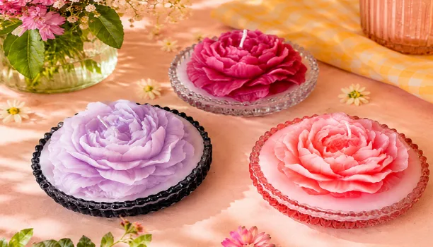 Floral Glow Candle