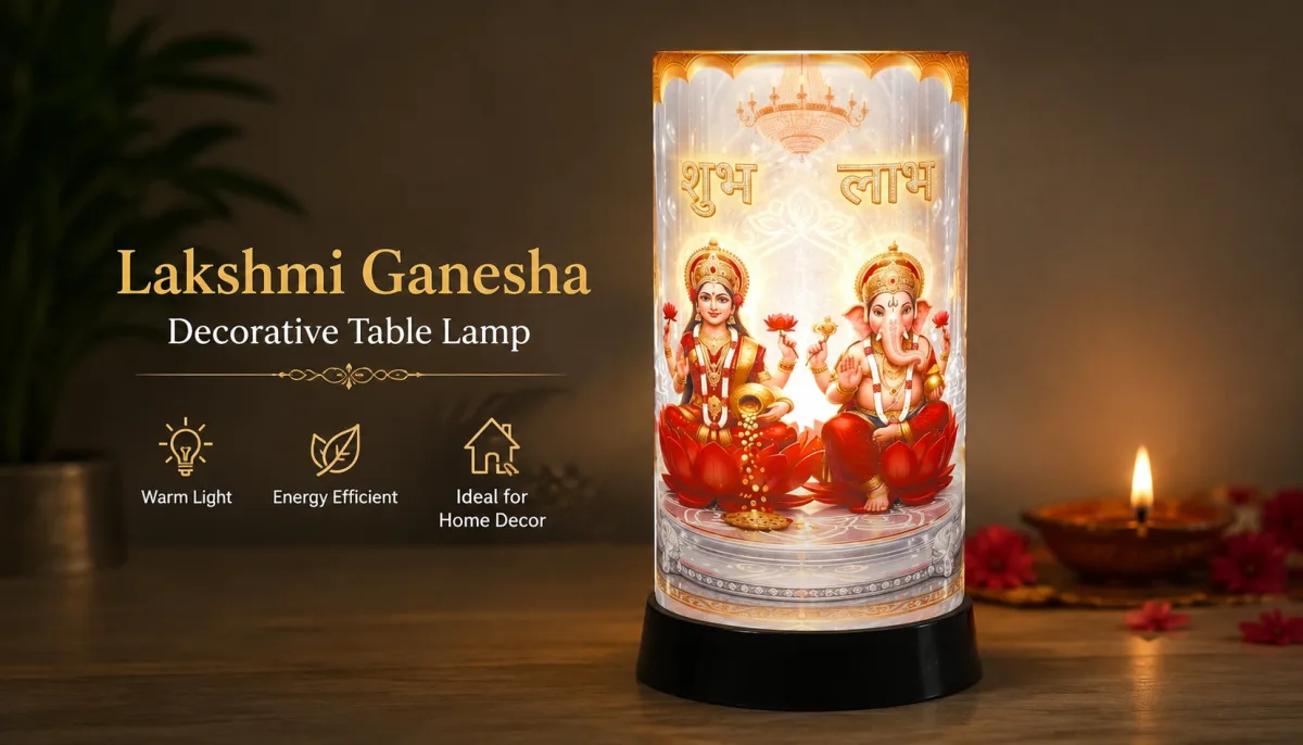 Lakshmi Ganesha Decorative Table Lamp