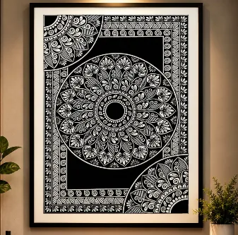 Elegant Eclipse Mandala Art