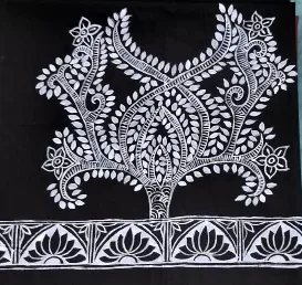 Madhubani Painting on Blouse